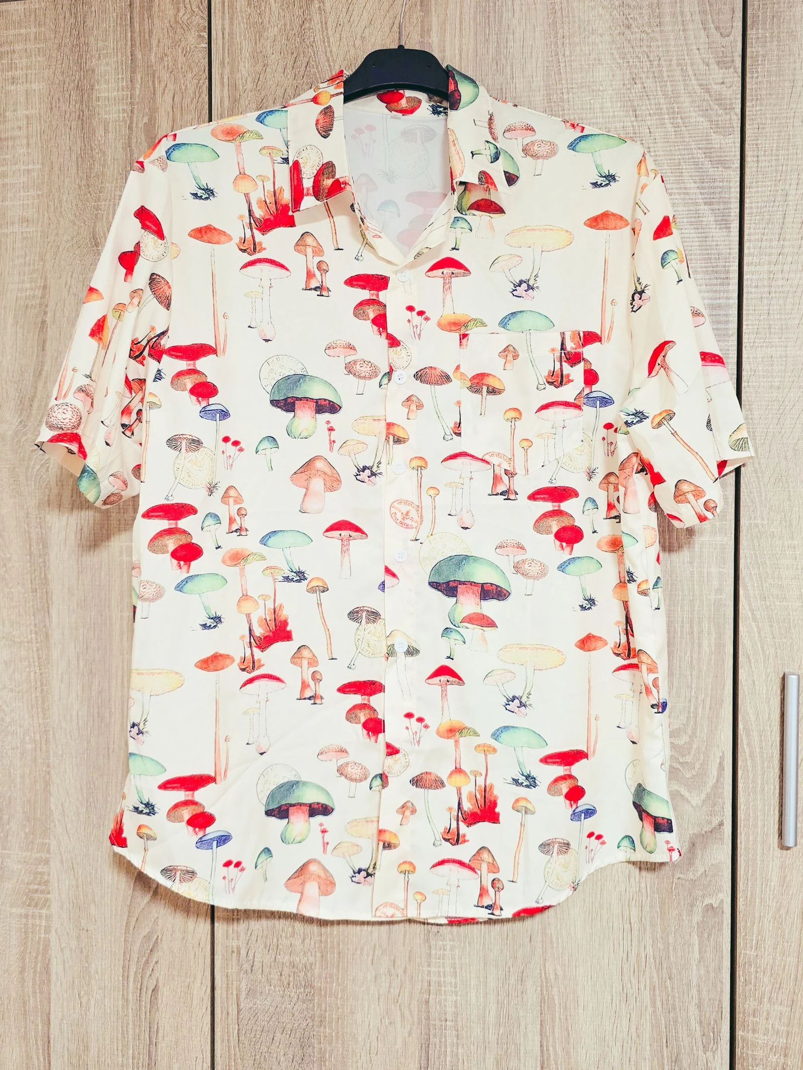 Chemise à motifs champignons | Manches courtes | Taille S – photo 2